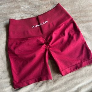 ✨NEW✨Alphalete Amplify Scarlet Shorts
